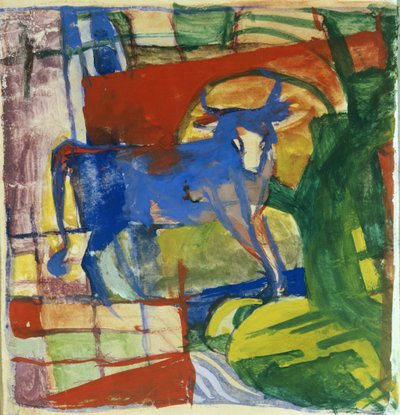 Blue Cow by Franz Marc